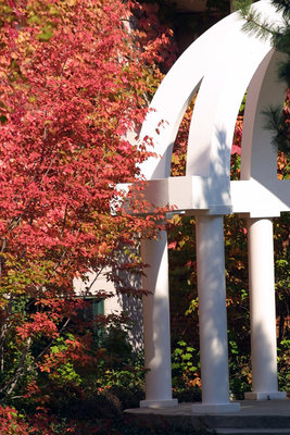 Gazebo in the quadrangle at Wilfrid Laurier University