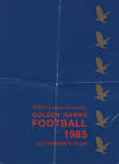 Wilfrid Laurier University Golden Hawks Football 1985 : Lettermen's Club program