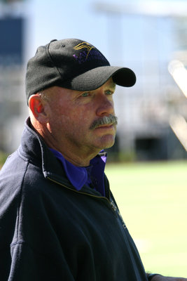 Coach Gary Jeffries at Wilfrid Laurier University's 2005 Homecoming football game