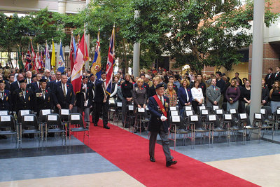 Remembrance Day at Wilfrid Laurier, 2001