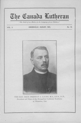 The Canada Lutheran, vol. 3, no. 10, August 1915