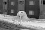 Snow sculpture at Waterloo Lutheran University Winter Carnival 1968
