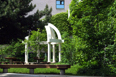 Gazebo in quadrangle at Wilfrid Laurier University