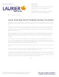143-2012 : Laurier hosts High School Friendship Lacrosse Tournament