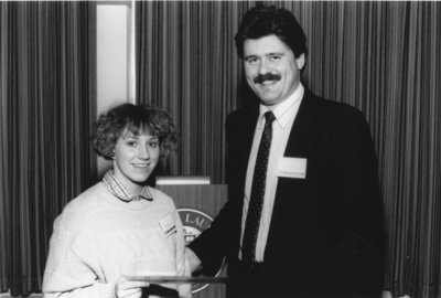 Alumni Award of Merit presentation, 1990