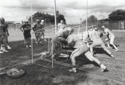 Wilfrid Laurier University football practice, 1988