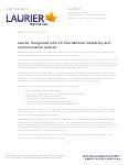 157-2012 : Laurier recognized with 16 international marketing and communication awards