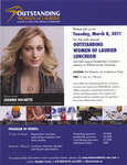 2011 Outstanding Women of Laurier Luncheon poster