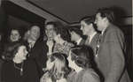 Waterloo College students and faculty at a party