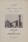 Service of Rededication : St. Peter's Evangelical Lutheran Church, Preston, Ontario