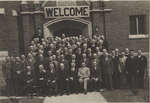 Evangelical Lutheran Synod of Canada members in front of Lutheran Church
