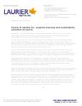 35-2013 : Procter & Gamble Inc. supports business and sustainability education at Laurier