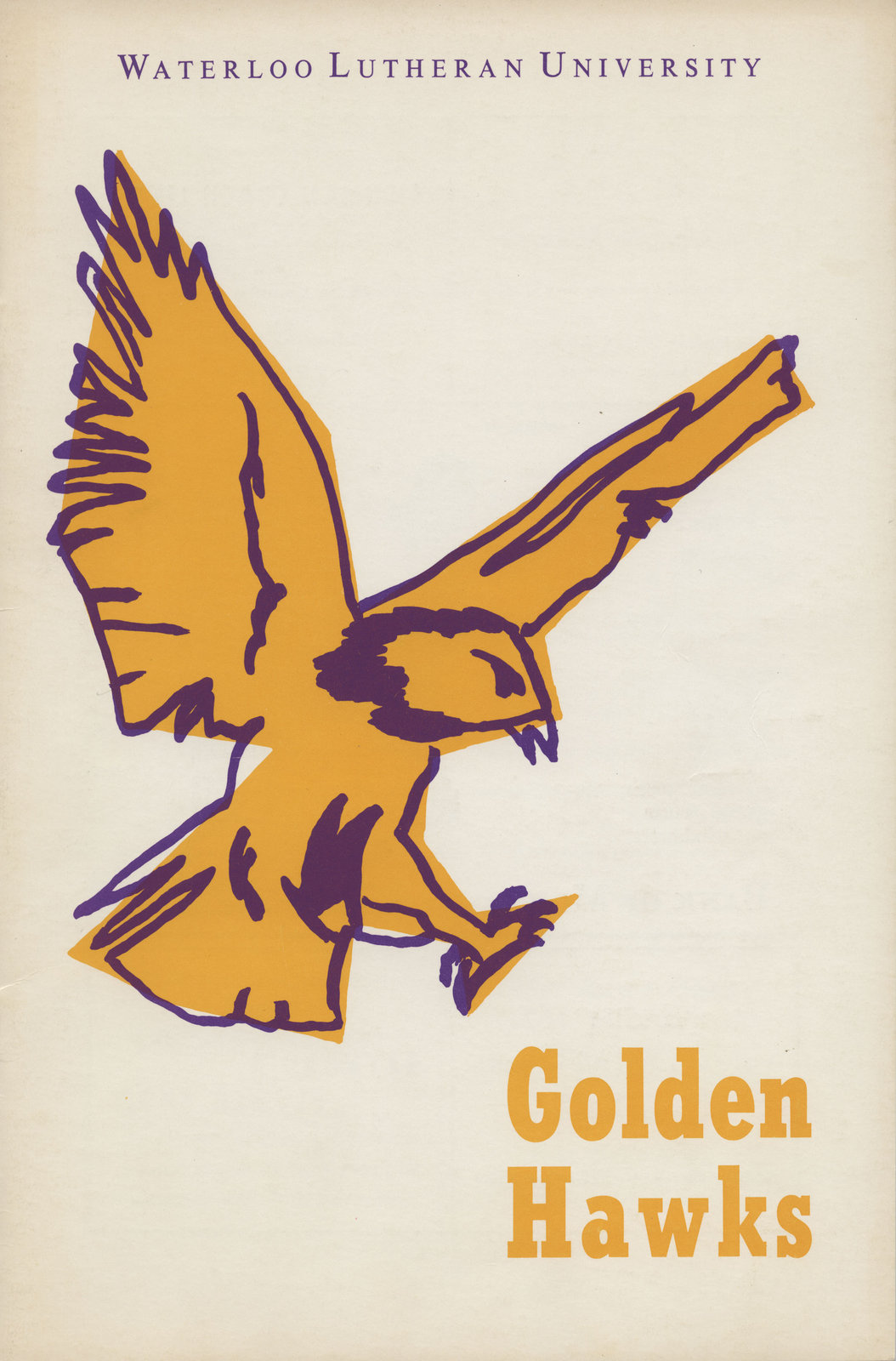 Waterloo Lutheran University Golden Hawks Program Nov 11 1967 Laurier Library Images