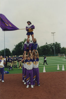 Cheerleaders at Homecoming