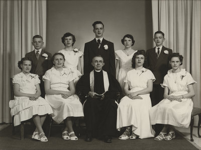 St. Peter's Evangelical Lutheran Church confirmation class, 1951