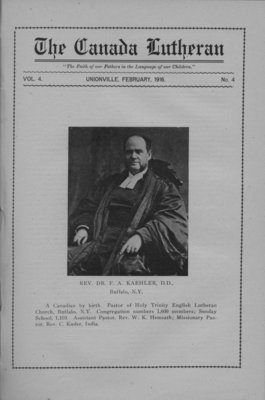 The Canada Lutheran, vol. 4, no. 4, February 1916