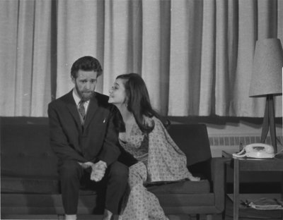 Keith Knights and Eileen Shelle in &quot;The Telephone&quot;