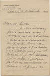 Letter from Wilfrid Laurier to Ulric Barthe, December 6, 1889