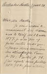 Letter from Wilfrid Laurier to Ulric Barthe, January 7, 1890