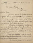 Letter from Wilfrid Laurier to Ulric Barthe, January 14, 1890
