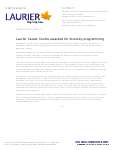 94-2013 : Laurier Career Centre awarded for diversity programming