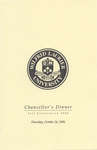 Wilfrid Laurier University fall convocation Chancellor's Dinner program, 2006