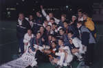 Wilfrid Laurier University men's soccer team after 2001 national championship game