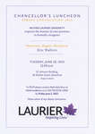 Laurier Brantford Chancellor's Luncheon invitation, June 18, 2013