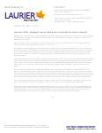 105-2013 : Laurier PhD student earns Women's Health Scholar Award