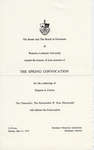 Waterloo Lutheran University convocation invitation, spring 1972