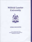 Wilfrid Laurier University spring convocation program, May 28, 1994
