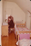 Waterloo College student in residence room