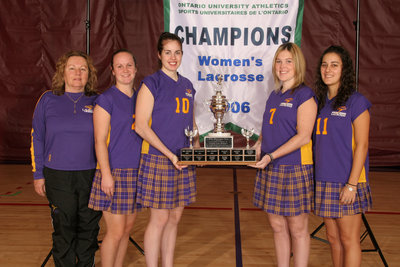 Wilfrid Laurier University women's lacrosse players and coach, 2006