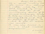 Minutes of the Women's Missionary Society of St. Peter's Evangelical Lutheran Church, October 20, 1912