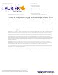 125-2013 : Laurier to host provincial golf championships at Paris Grand