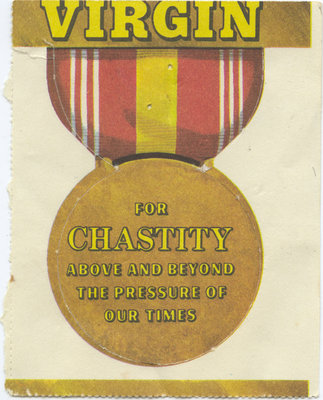 Virgin/Easy chastity badge, 1967