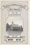 St. Peter's history : part one, 1866-1940 : St. Peter's Lutheran Church, Alice, Ontario