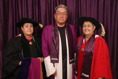 Susan Hill, Graham Greene and Carole Leclair, Brantford convocation 2008