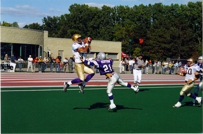 Matte Babel during Wilfrid Laurier University football game