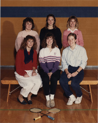 Wilfrid Laurier University women's badminton team, 1988-89