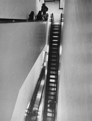 Escalator in Central Teaching Building, Wilfrid Laurier University