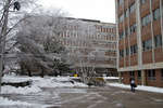 Wilfrid Laurier University campus during winter, 2005