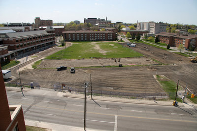 Construction of Alumni Field, Wilfrid Laurier University