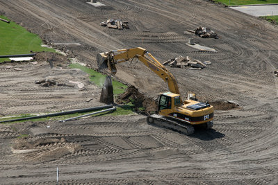 Construction of Alumni Field, Wilfrid Laurier University