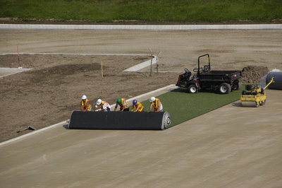 Installation of artificial turf, Alumni Field, Wilfrid Laurier University