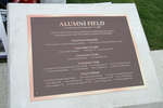 Plaque, Alumni Field, Wilfrid Laurier University