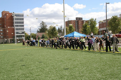 Dedication of Alumni Field, Wilfrid Laurier University