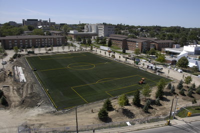 Construction of Alumni Field, Wilfrid Laurier University