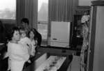 Visitors touring Science Department during Waterloo Lutheran University open house