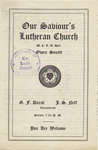 Our Saviour's Lutheran Church program, 1933